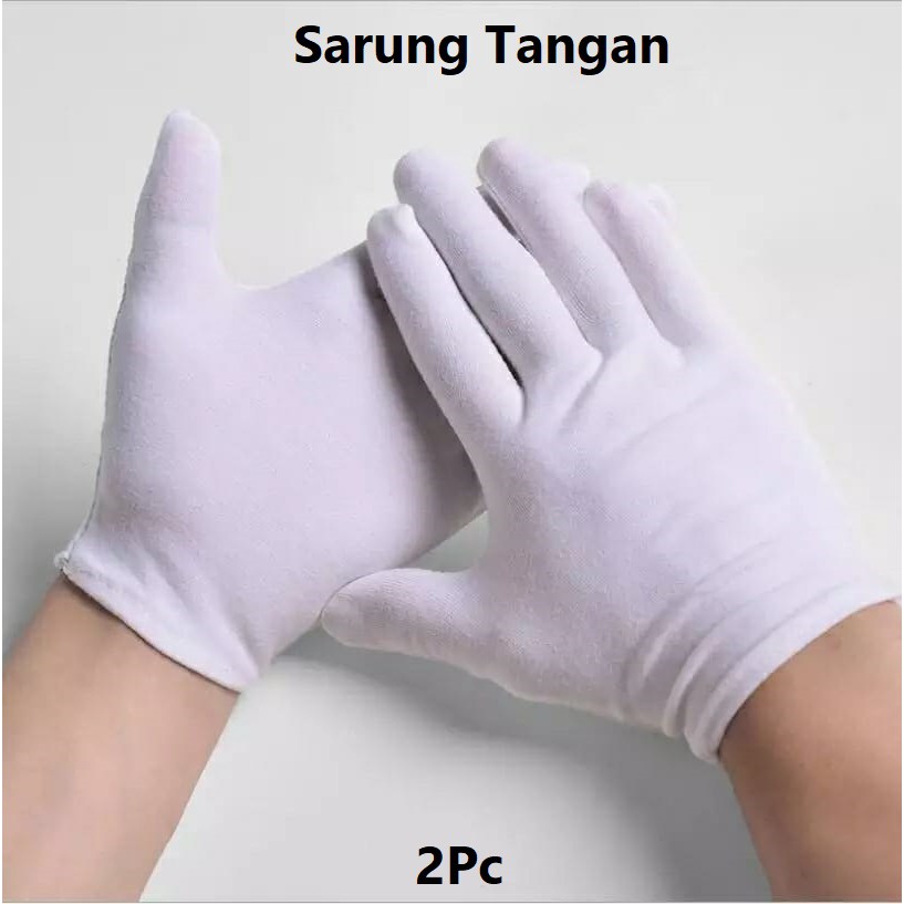 Sarung Tangan Kain Putih / Sarung Tangan Katun Elastis Harga/2pc