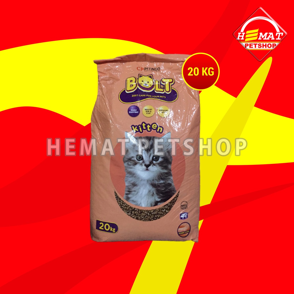 Bolt Kitten Makanan anak Kucing Kering Dry Cat Food 20 KG