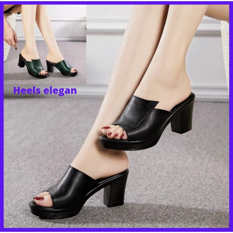 Heels tumit modern gaya Korea (elegan)