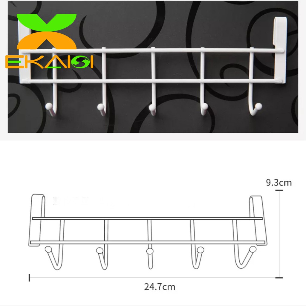 Ekaisi Gantungan lemari samping hanger rak besi