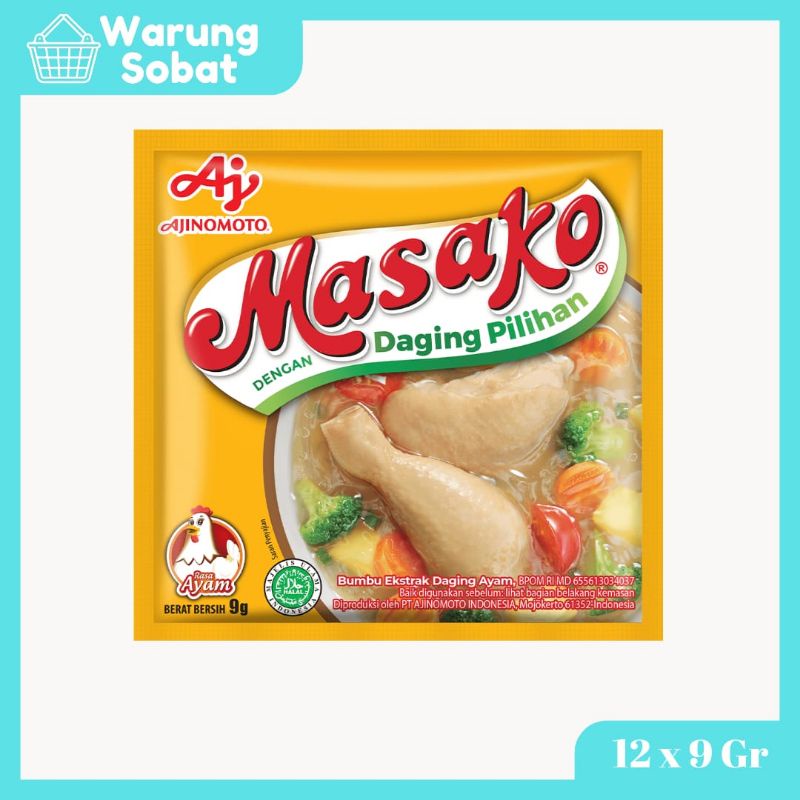 

Masako Ayam isi 12x9gr