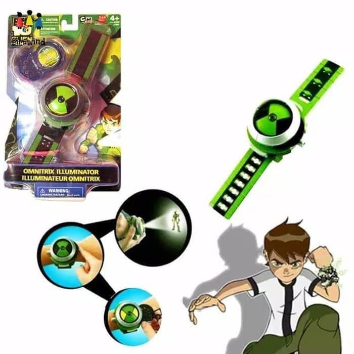Jam Tangan Proyektor BEN 10 Alien Force Omnitrix Illumination Diskon