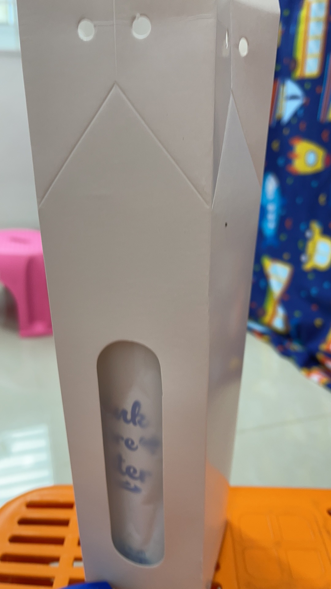 Tumbler Box : Ivory / Botol Souvenir Box 7x7x30cm