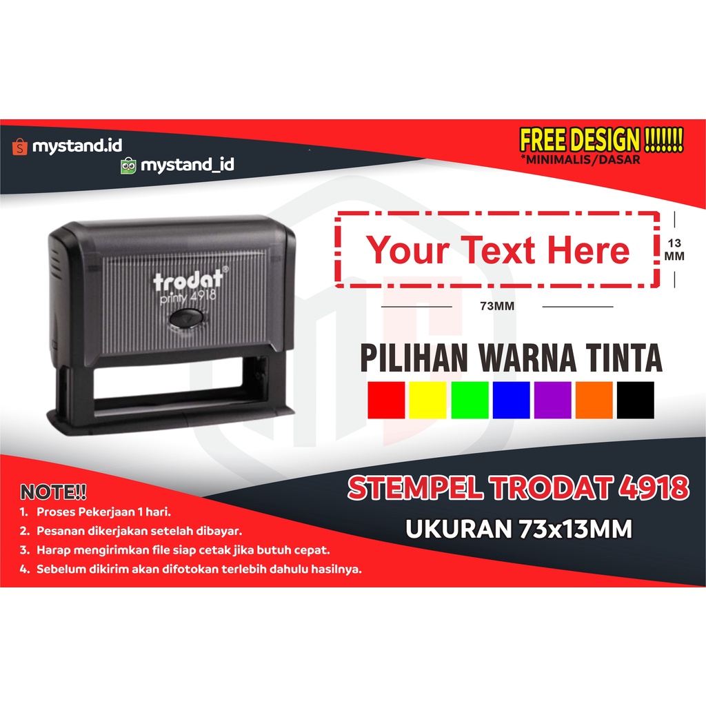 

STEMPEL TRODAT 4918, STEMPEL PERUSAHAAN. STEMPEL LOGO PERUSAHAAN, STEMPEL CV, STEMPEL NAMA TOKO