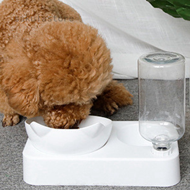 water dispenser with pet bowl