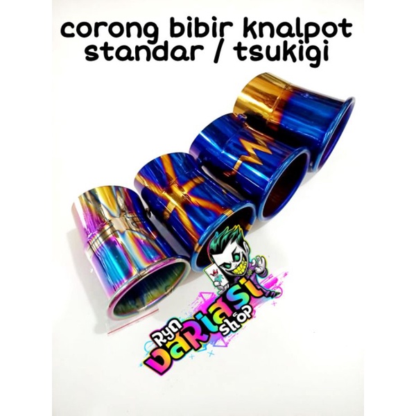 Corong Knalpot Tsukigi model GP Mio Beat Scoopy Vario 110 125 150 supra mx corong knalpot two tone x