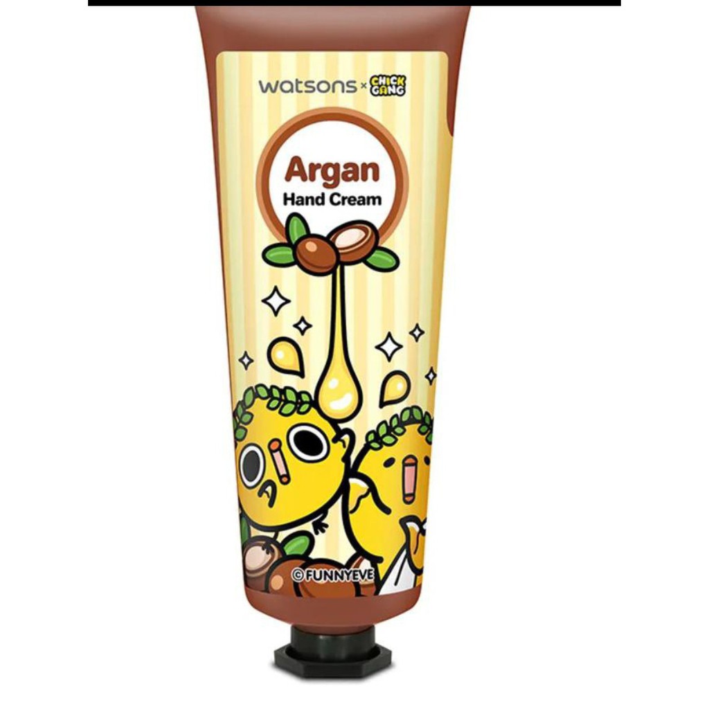 Watsons Chick Gang Argan Hand Cream 60ml / Rice Bran Hand Cream Brightening