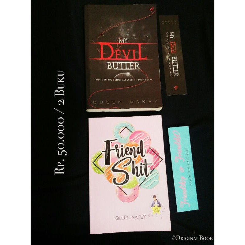 [PRELOVED] Novel 'My Devil Butler' & 'Friendshit' karya Queen Nakey