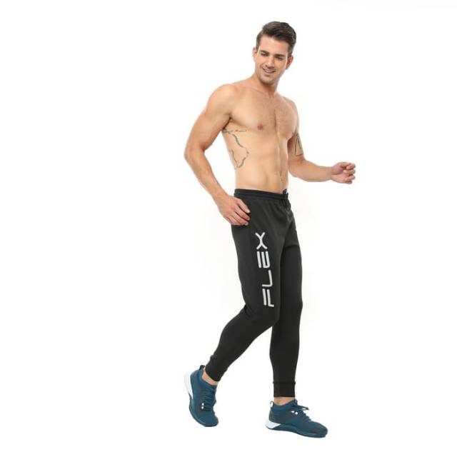 FCS-002HT Celana jogger sport fitness FLEX hitam