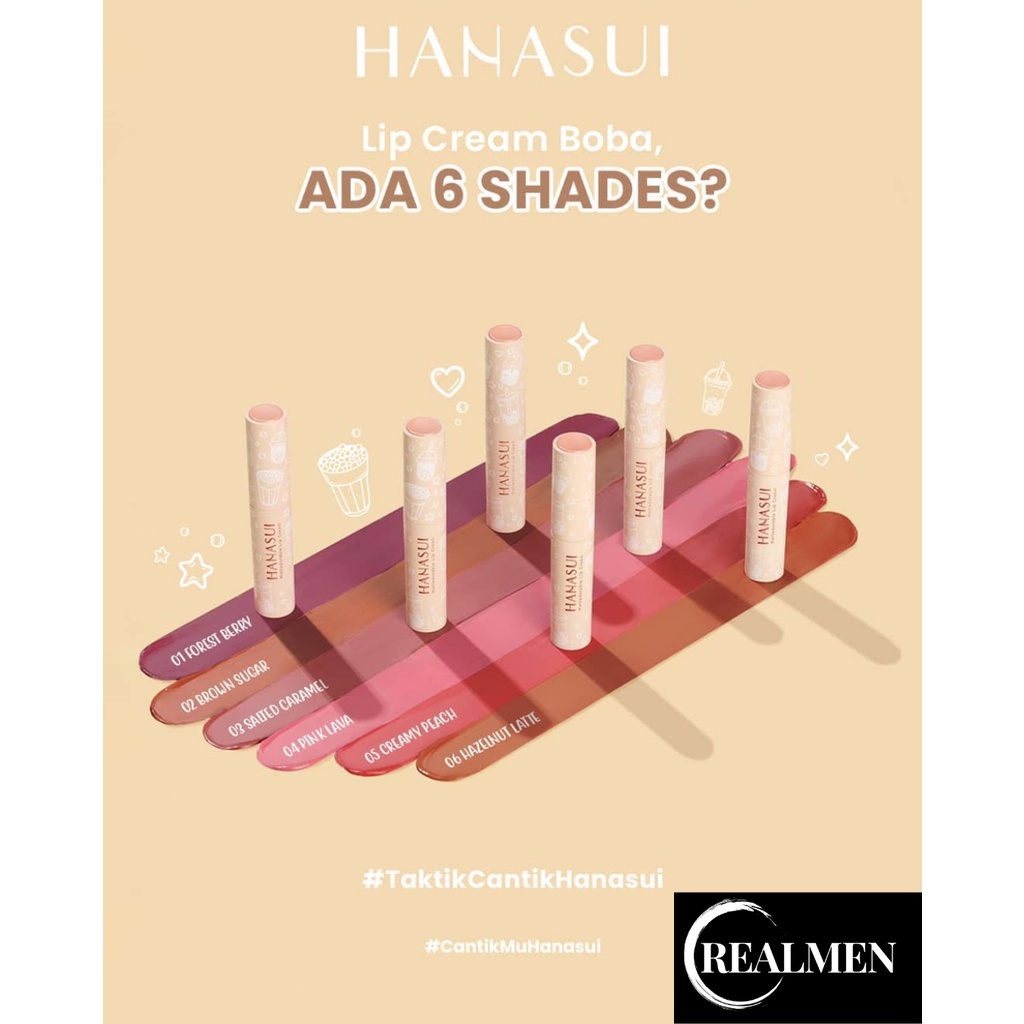 HANASUI mattedorable lip cream - lipstik hanasui lip matte hanasui BOBA EDITION