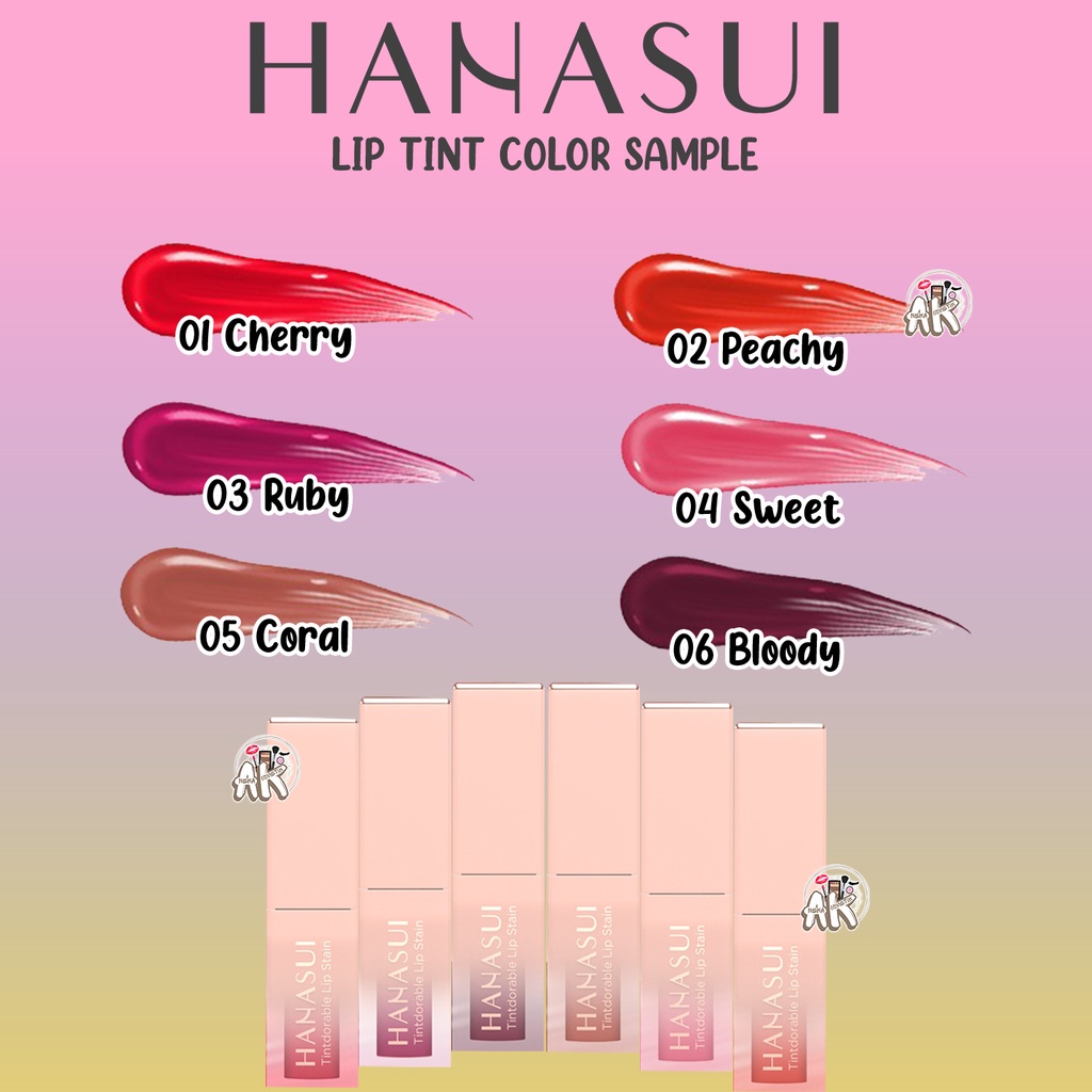 ok_ngeng (ORI) HANASUI Liptint Tintdoreable Lip Stain || uk 10ml (Bisa COD)