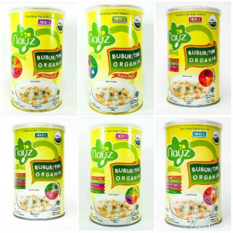 Jual Nayz Bubur Beras Bubur Bayi Mpasi Organik Kemasan Kaleng Gram Indonesia Shopee Indonesia