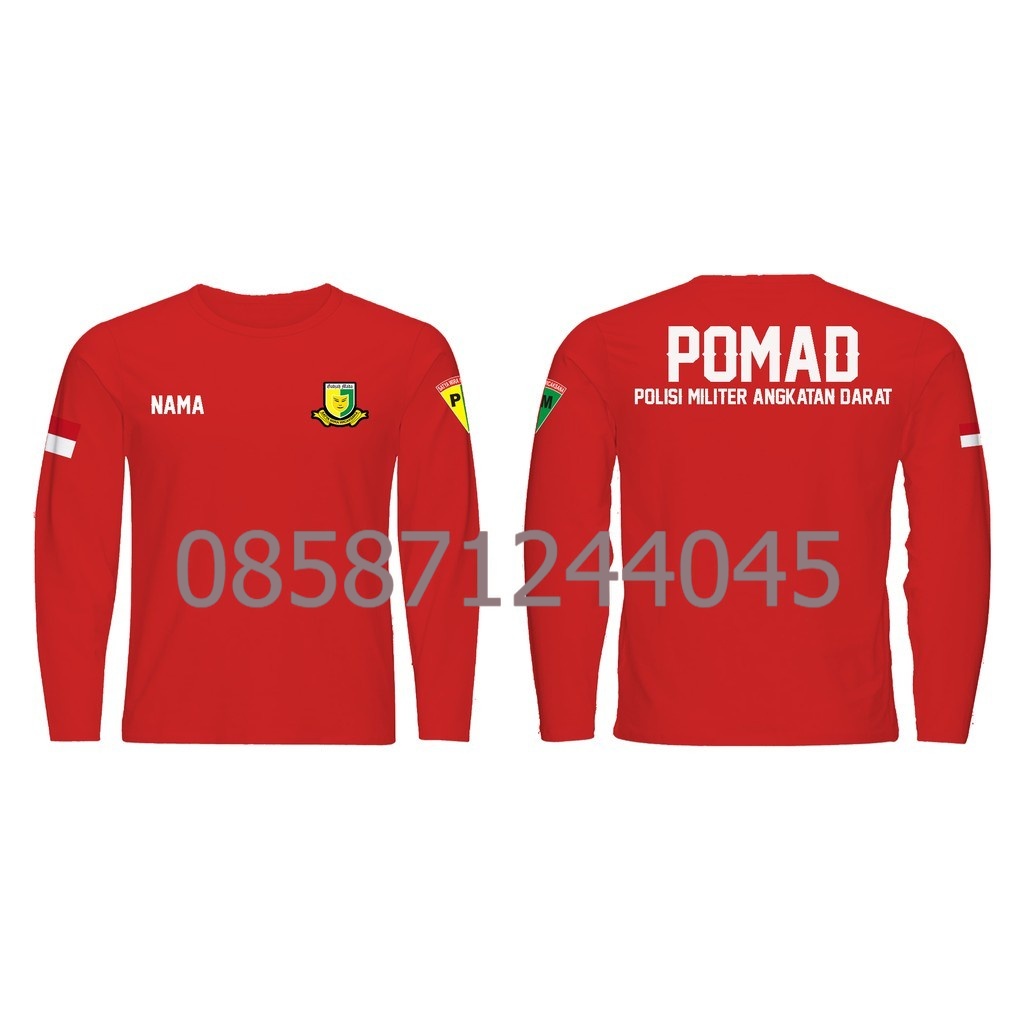 TSHIRT KAOS POMAD POLISI MILITER ANGKATAN DARAT