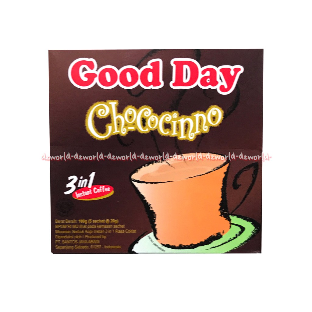 

Good Day Chococinno Isi 5sachet Kopi Instan Goodday Gooday Coco Cino Kopi Instan Kopi Coklat 3in1 Instan Coffee 5pcs