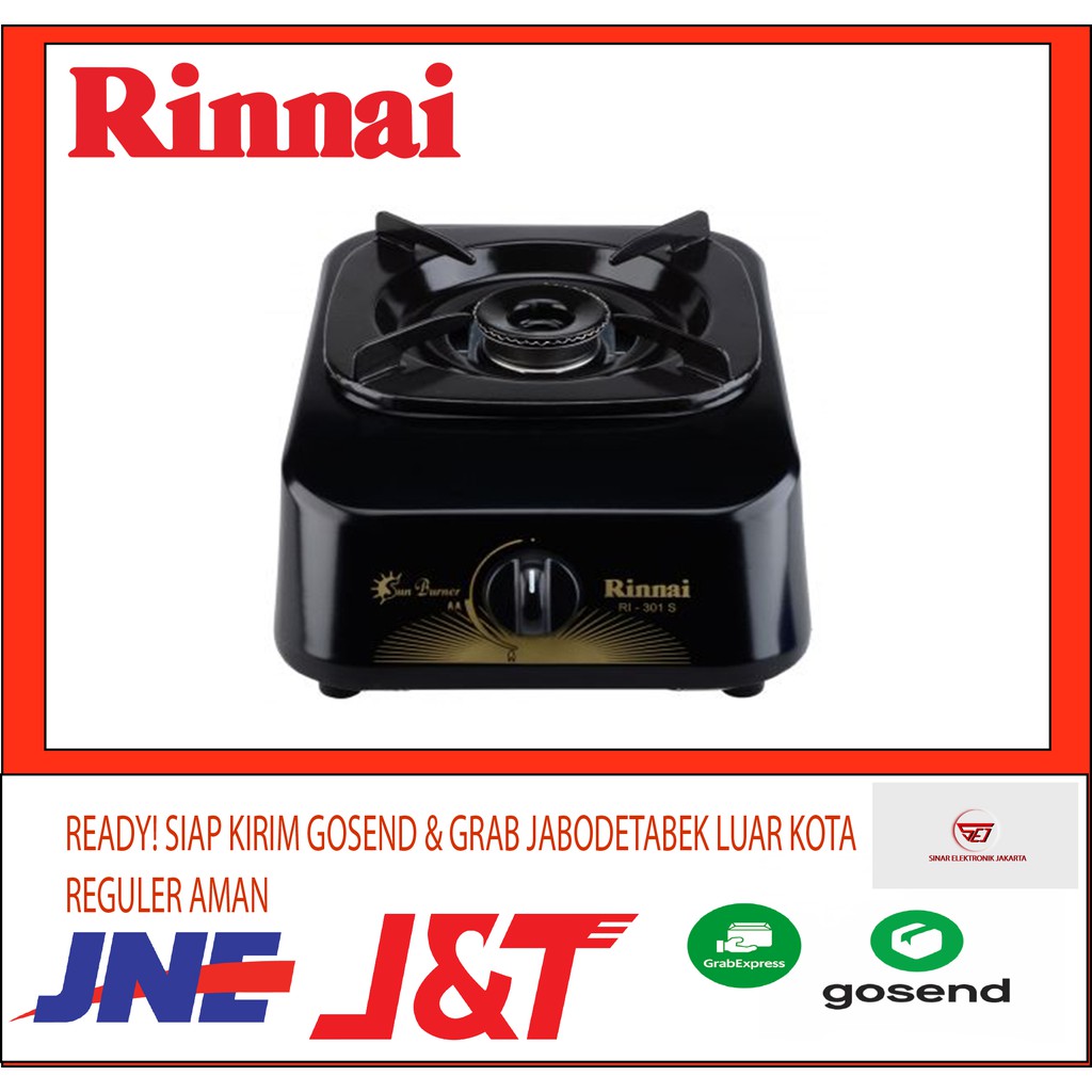 Kompor Gas Rinnai RI 301S 1 TUNGKU. BARU &amp; BERGARANSI