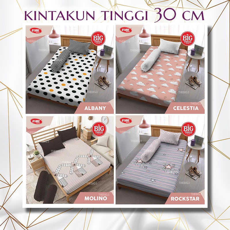 KINTAKUN Tinggi 30 cm Sprei 120x200 Damara Azura Rena Tiwi Hanum Marma Gista Janitra Kartika Lavana Nurmala Rahajeng Savita Tarani Utari Vikrama Wana Wira  120 SP T30