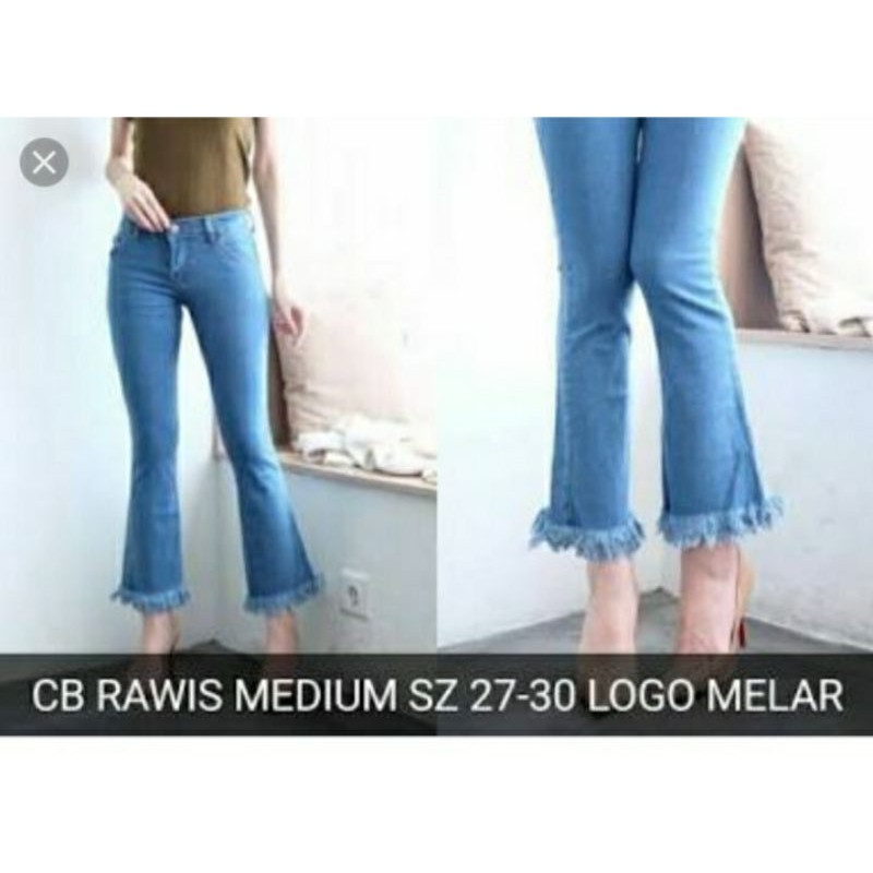 Celana jeans wanita cutbray Rawis peremium