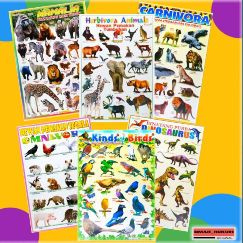 POSTER DINDING TEMPEL EDUKASI ANAK POSTER DINDING ANAK