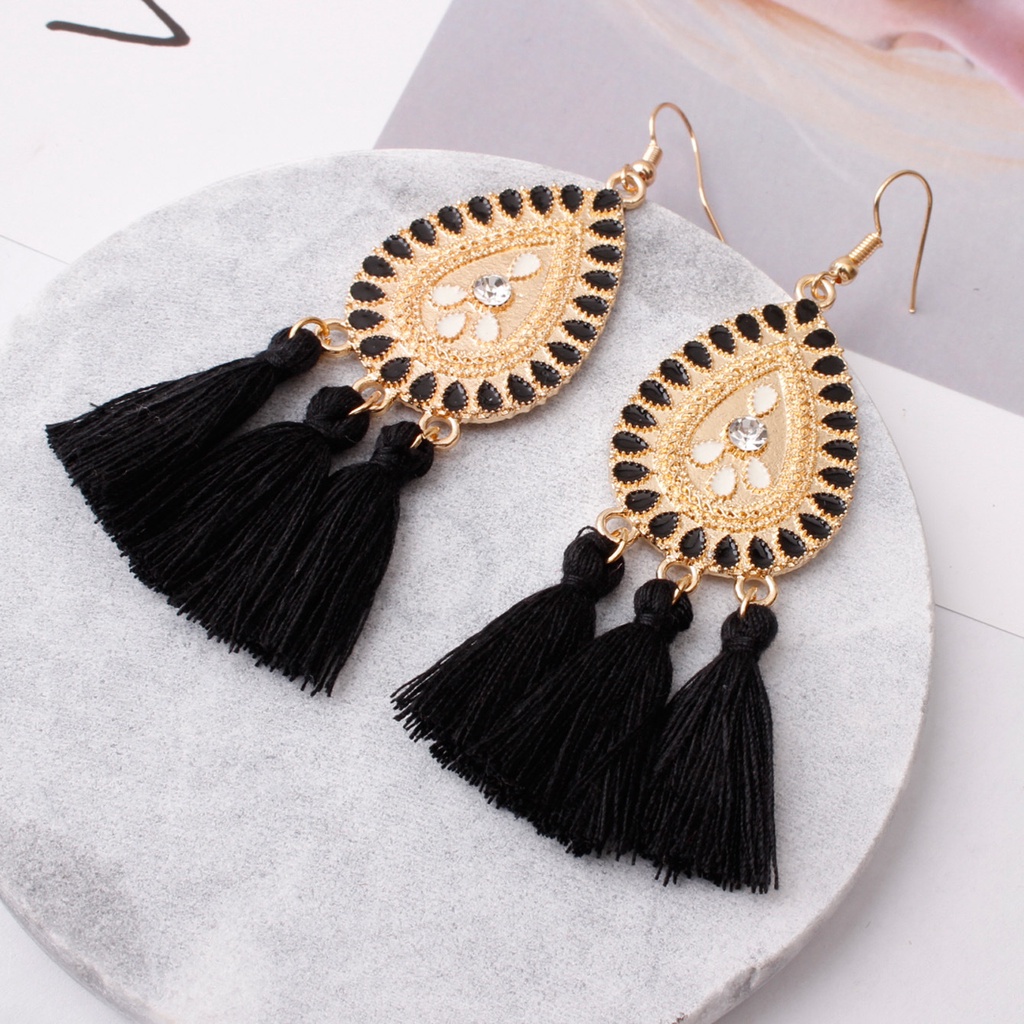 Bohemian earbud indah Eropa dan Amerika anting-anting baru retro kreatif rumbai anting-anting fashio