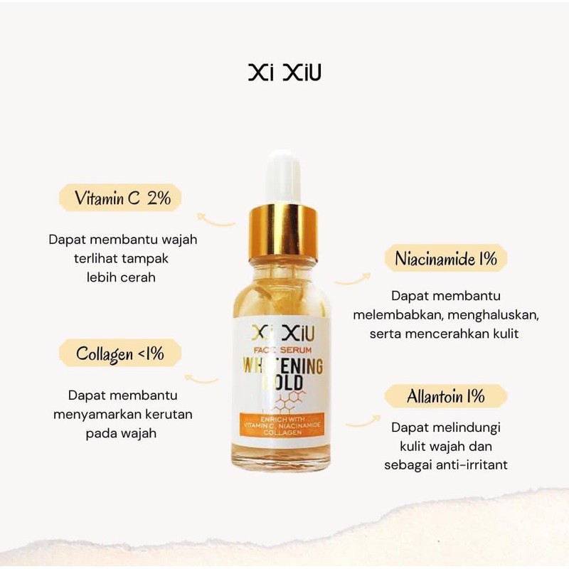 Xi Xiu Face Serum Gold Anti Acne Vitamin C