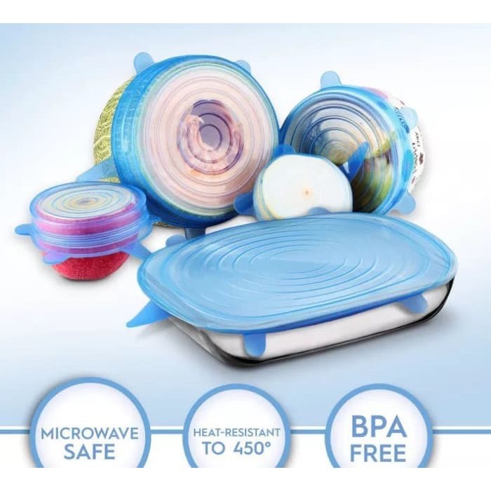 Tutup silikon makanan - Food cover silicone