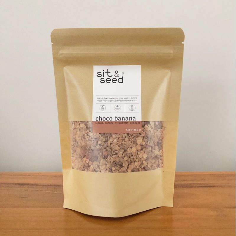 

Sit & Seed choco banana - healthy instant oatmeal
