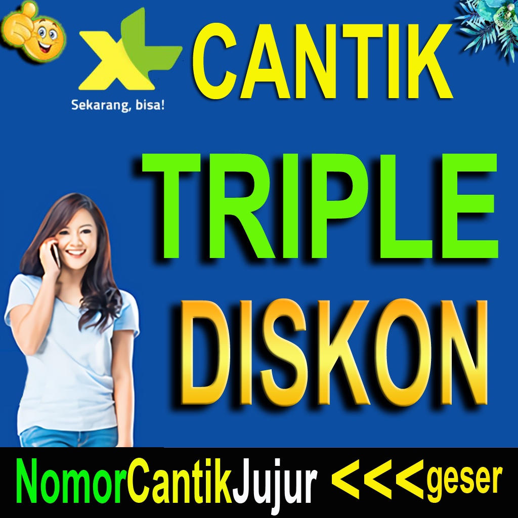 NOMOR CANTIK XL TRIPLE 777 NOMER KARTU PERDANA 4G MURAH