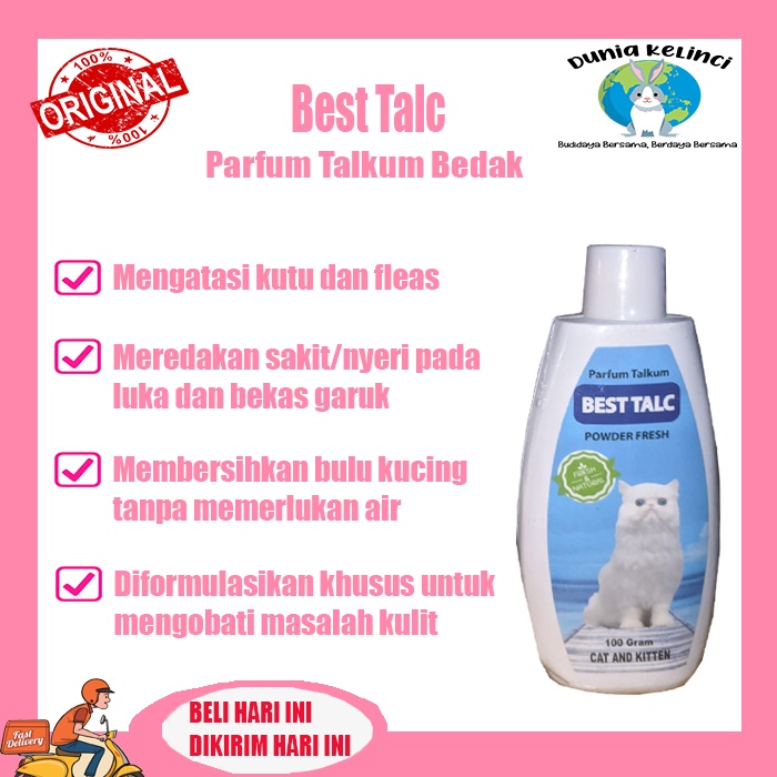 Parfum Talkum Bedak Kucing Best Talc Powder Fresh