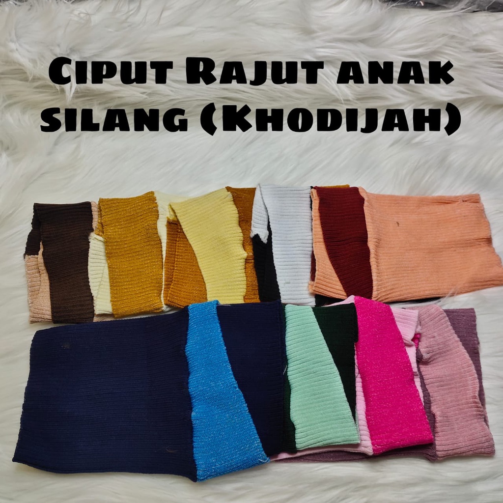 ciput rajut anak silang (aisyah)
