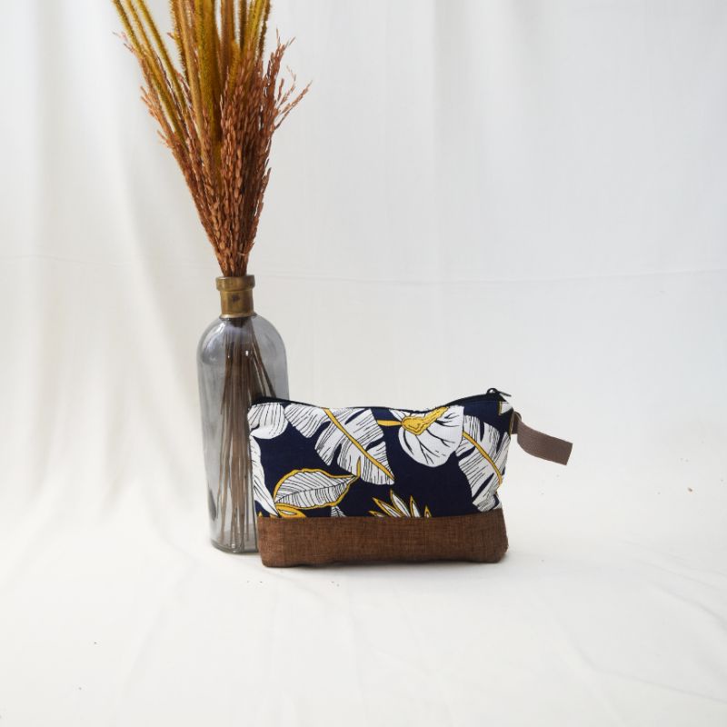 POUCH KOSMETIK DOMPET WANITA TAS MAKE UP SERBAGUNA ORGANIZER BAG DOMPET WANITA KANVAS TRIBALL PK8