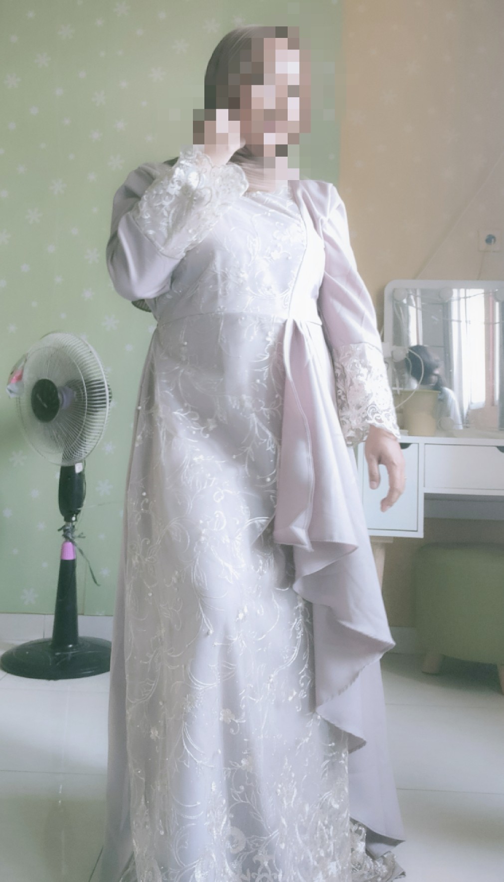 (model Baru)size M,l,xl,xxl,xxxl/gamis Zolana/gamis Brukat Tile/gamismuslim/gamis Kondangan/cantik