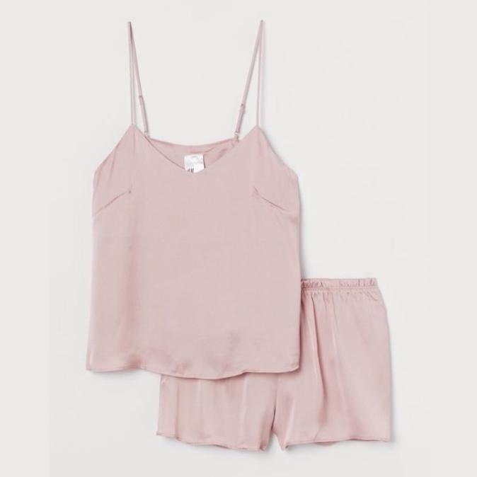 H&M Sleepware Set Piyama Satin/Baju Tidur H&M - L