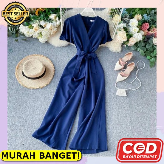 Loowear- Jumpsuit Wanita Terbaru / Jumpsuit Formal Bahan Scuba / Jumpsuit Kantoran Wanita / Jumpsuit