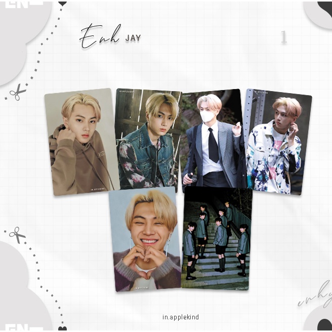 Photo Card Jay ENHYPEN. PC Park Jong seong ENHYPEN murah meriah. K-merch by In.applekind