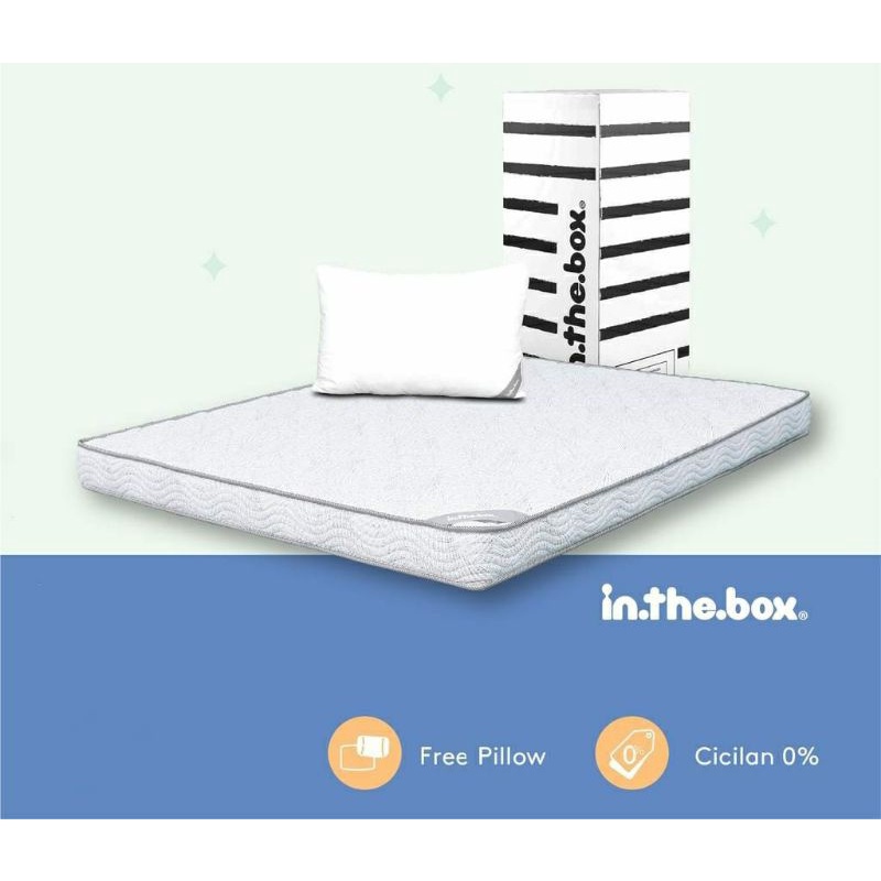 Kasur Busa IN THE BOX HYBRID 15 CM 90 100 120 160 180 200 x 200 Cm Tebal 15 Cm INTHEBOX