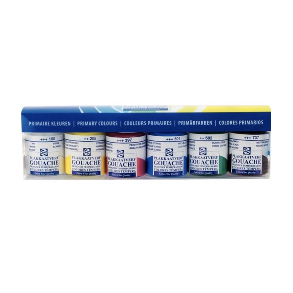 

Talens Gouache Set Primary 6 colors x 16 ml