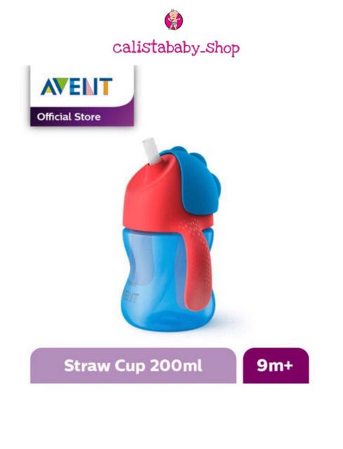 Philips Avent Straw Cup 200 ml Single SCF796/01 Botol Minum Training Anak