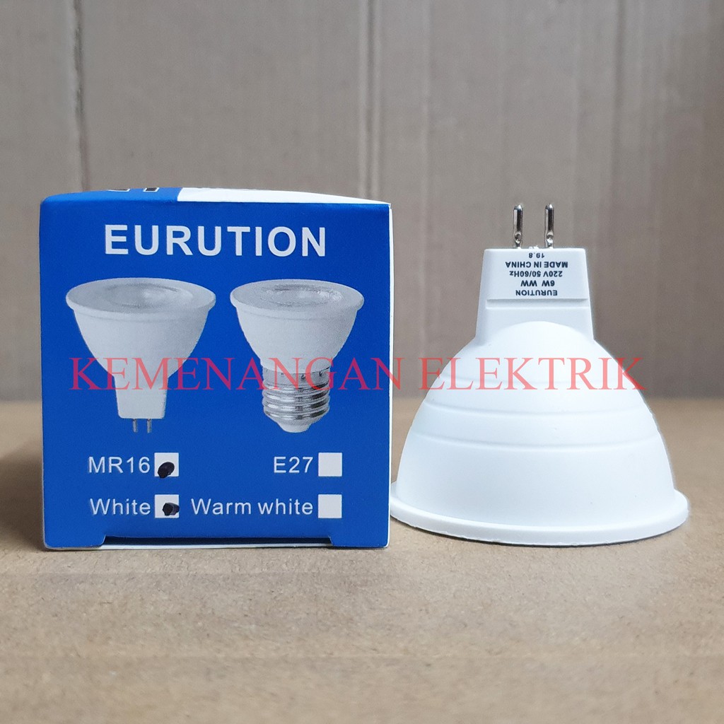 LAMPU HALOGEN SOROT COB LED MR16 7W MANGKOK TUSUK EURUTION / SPOTLIGHT FOKUS 7 WATT 7WATT 7 W 220V