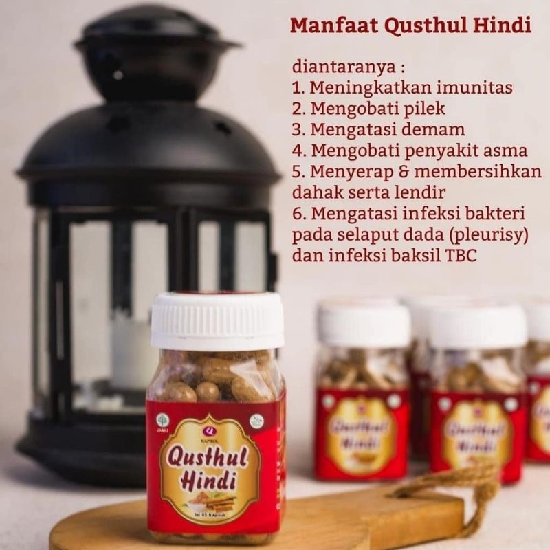 Qistul Hindi/Qustul Hindi/Qusthul Hindi/Qisthul Hindi/Quds Hindi - 45 kapsul