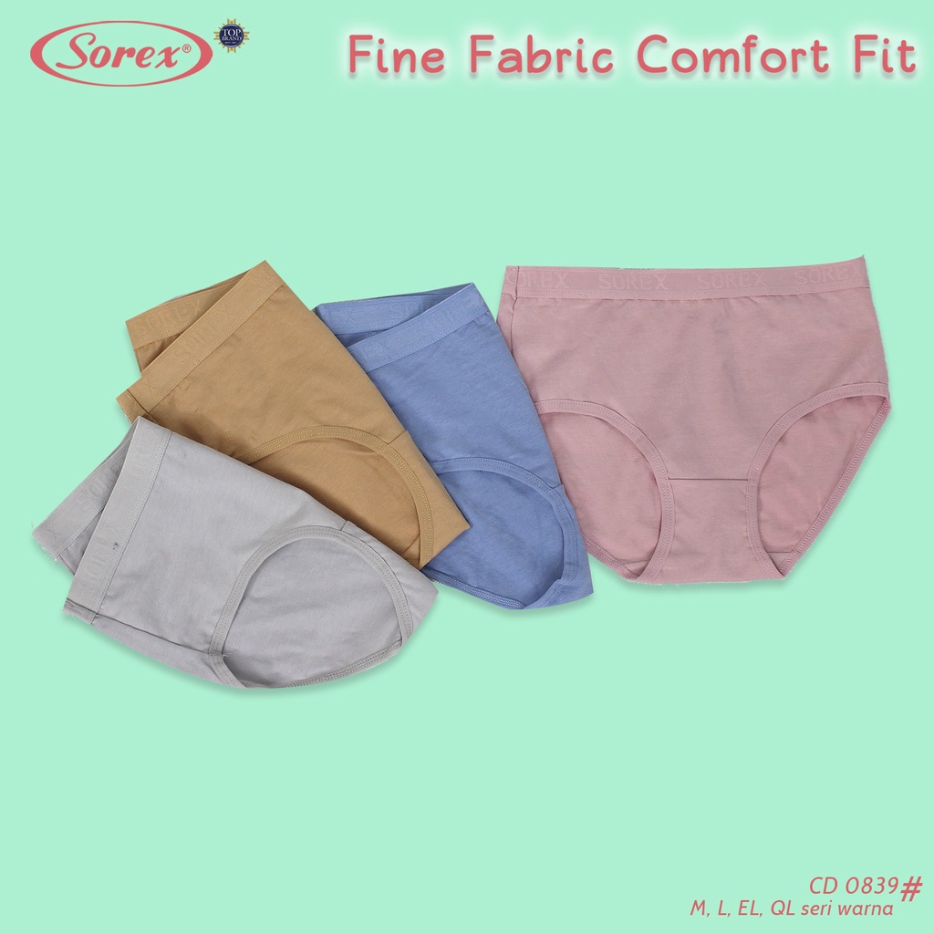 6 Pcs Celana Dalam Wanita SOREX 0839 - Comfort Fit - CD Underwear