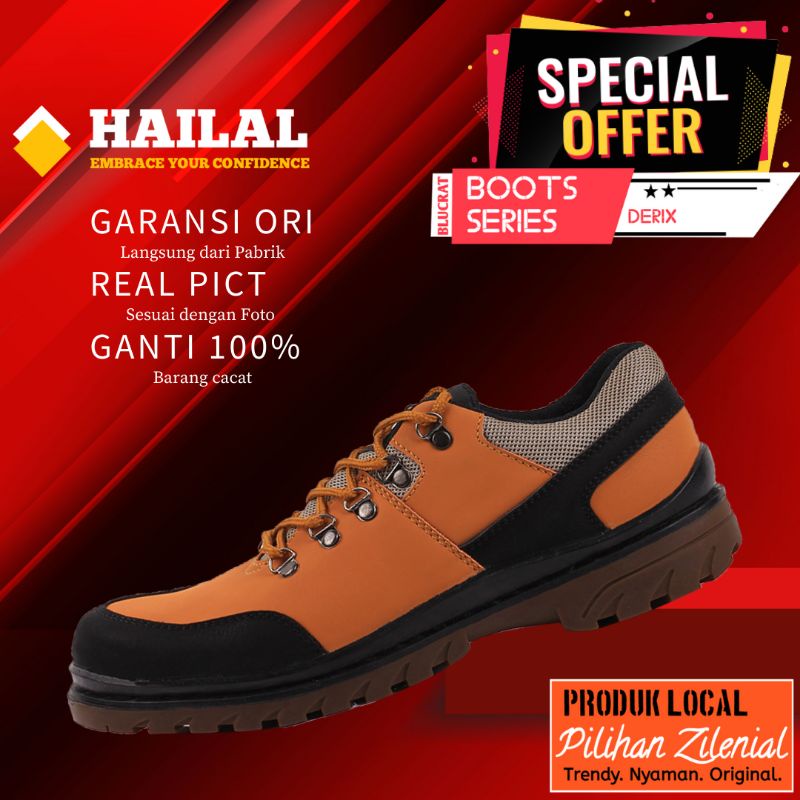 Sepatu Boots Safety Pria Pendek Kerja Original DRX