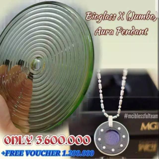 Bioglass Jumbo + Aura Pendant