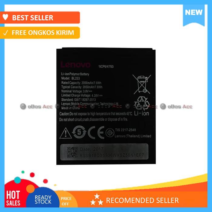 BATERAI LENOVO A1000 A 1000 BL253 BL 253 ORIGINAL BATRE BATRAI