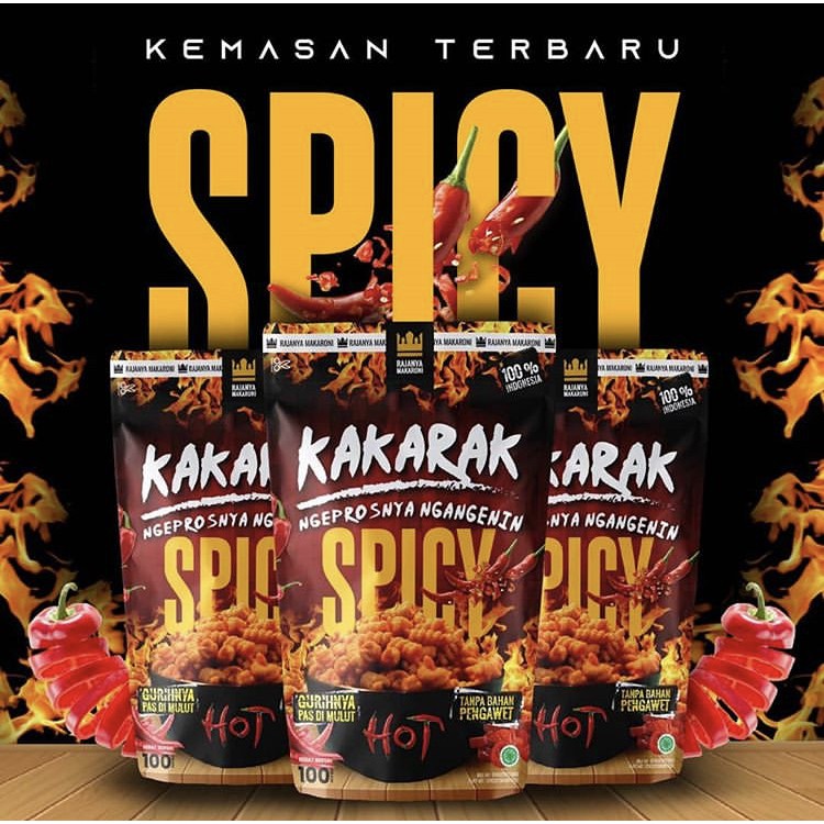 MAKARONI KAKARAK SPIRAL PEDAS HOT ANEKA RASA TERMURAH DAN TERLARIS KHAS BANDUNG