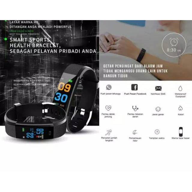 Smartwatch 115 Pro Plus Anti Air IP66 Asisten Olahraga dan Kesehatan