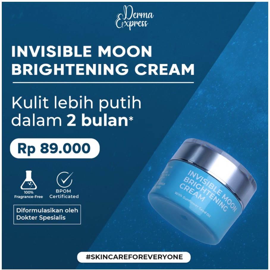 Derma Express Invisible Moon Brightening Cream 10 gr