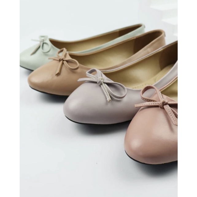 [7.7 Boombastis Sale⚡] - SEPATU WANITA FAIRIES BELLE FS009 BALLERINA FLAT SHOES PREMIUM