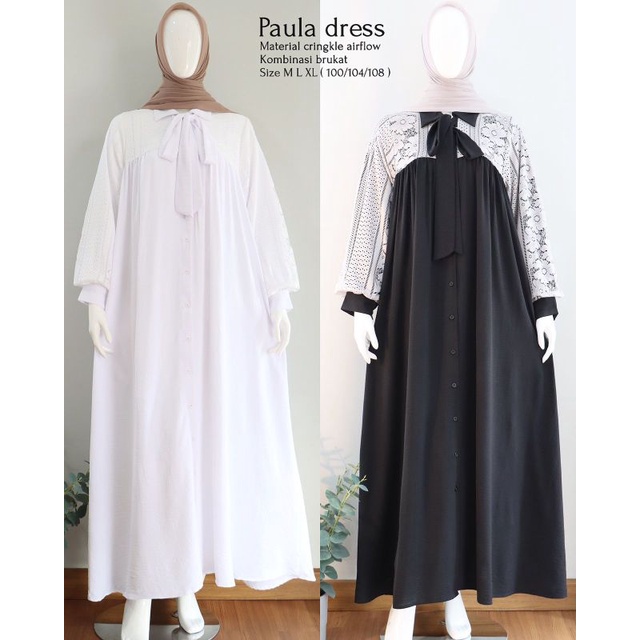 Fashion Muslimah Marwa Dress , Gamis Busui Katun Crincle , Gamis Original Disiko Exclusive.