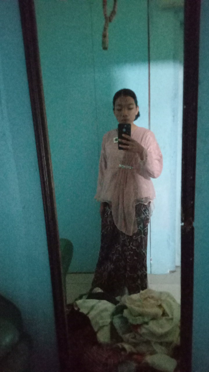 Batik Couple Kebaya Tunangan Amalia Brown Kondangan Lamaran Wisuda