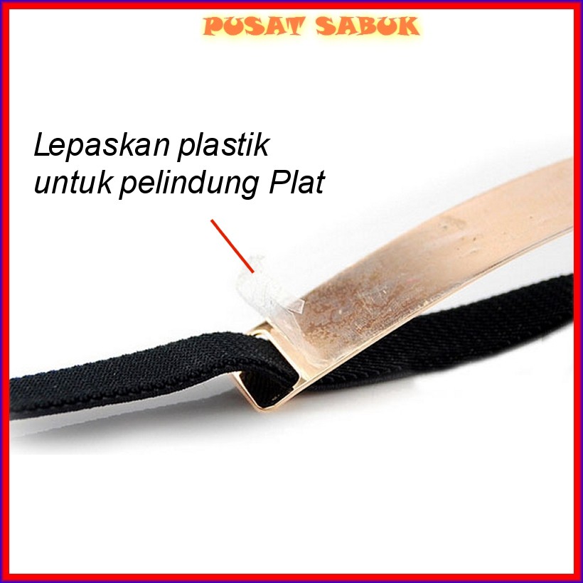 Ikat Pinggang Wanita Plat GOLD Sabuk Gesper Fashion cewek Obi Women Belt ring mewah besi impor 2 cm